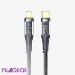 كابل بيانات شفاف Type-C إلى Lightning K673 بقوة 3 أمبير