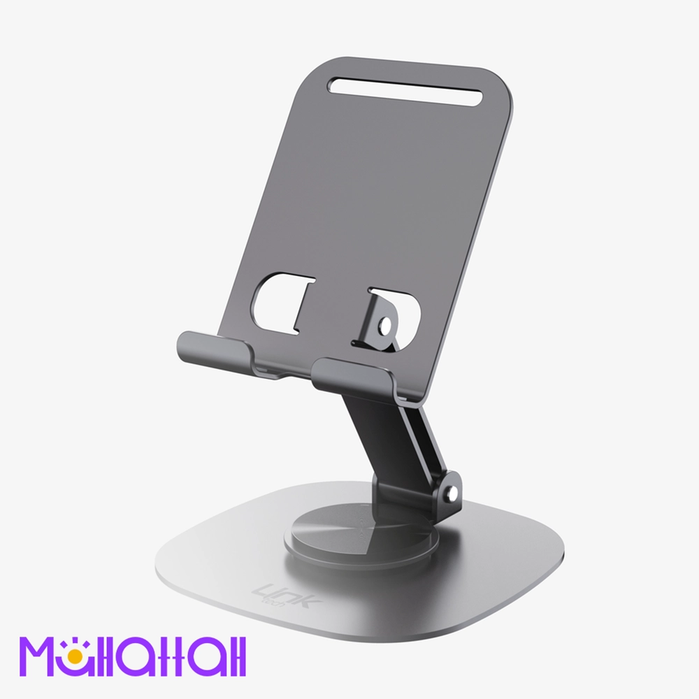 ستاند موبايل للمكتب عالمي Link H714 مع مشبك للتثبيت على الطاولة ستاند موبايل للمكتب بتصميم مرن للتثبيت على الطاولة