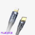 كابل بيانات شفاف Type-C إلى Lightning K673 بقوة 3 أمبير