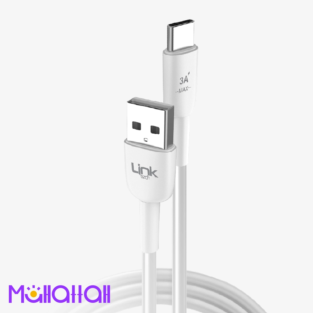 كابل شحن Type-C إلى USB A موديلK607 بطول 2 متر و بقوة 3 امبير كابل شحن Type-C