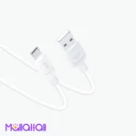 كابل شحن مايكرو USB موديل K448 بقوة 2.4 امبير وبطول 1 متر لون أبيض