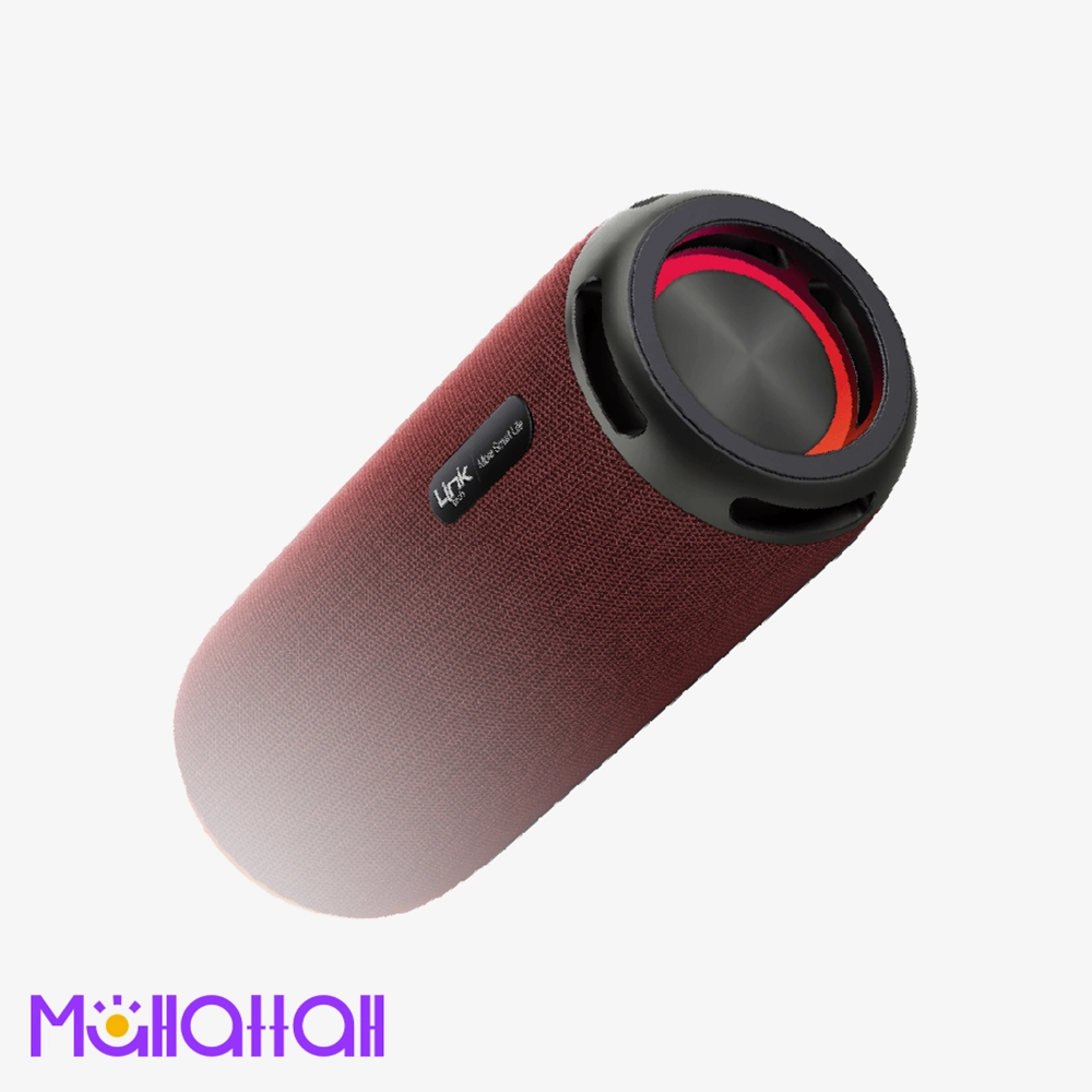مكبر صوت بلوتوث قوي لا سلكي Linktech R124 IPX4 بإضاءة LED (2) مكبر صوت بلوتوث قوي