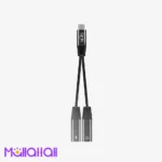 وصلة سماعه وشاحن بمنفذين USB-C